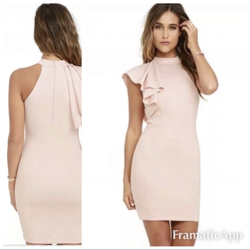 NWT Azbro One Shoulder Dress XL Peachy